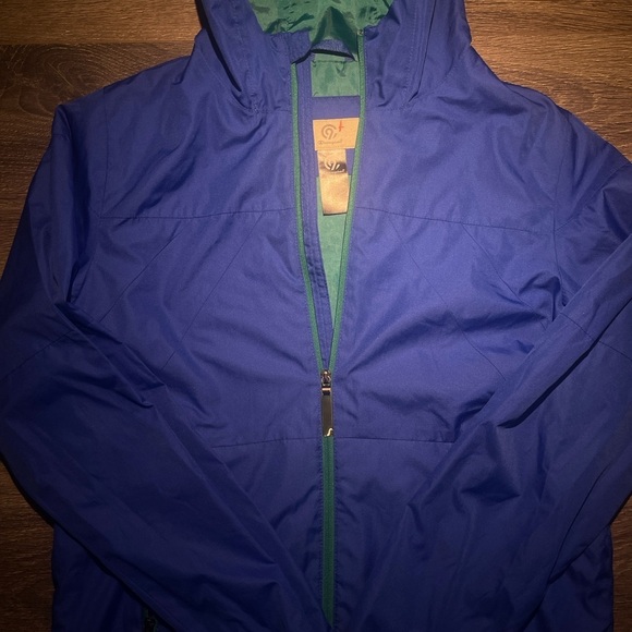 Champion blue, green windbreaker jacket size XL - Picture 3 of 5